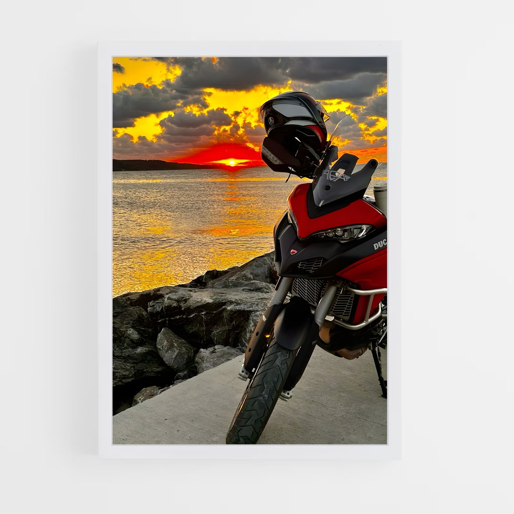 Poster Horizon Échappée – affiche Ducati (vue 3)